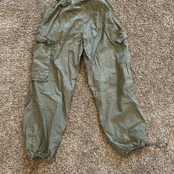 BDG Olive Green Elastic Waist Pants - Picture 4 of 4